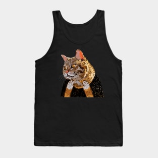 Who Me? Shocked Ginger Cat Tank Top